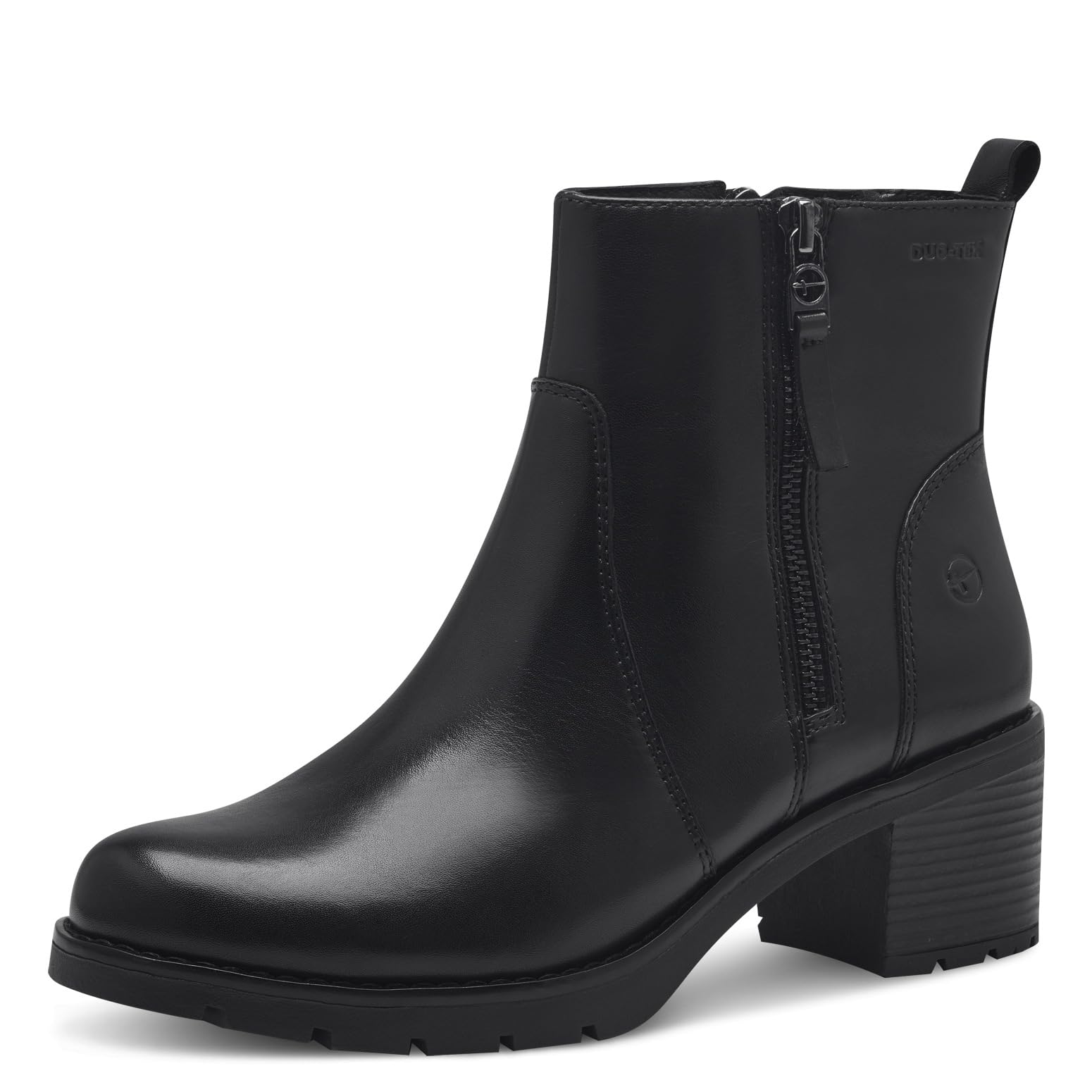 Tamaris Comfort Women’s Winter Boots with Heel Leather Lined , Black Nappa, 3,5 UK