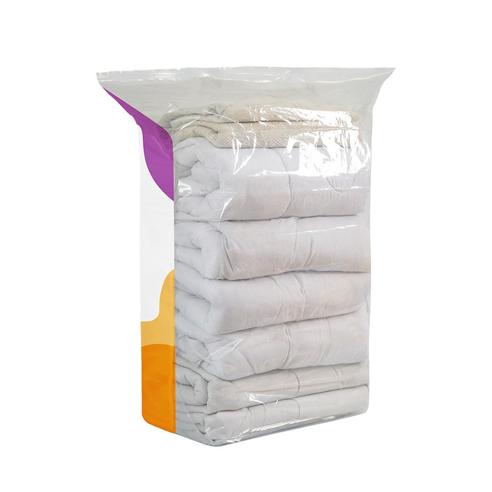 carotoe Portable Vacuum Storage Bags 5 Pack, Manual Compression Bags for Clothes and Bedding, Space Saving Closet Storage Vacuum Compression Clothes Bedding