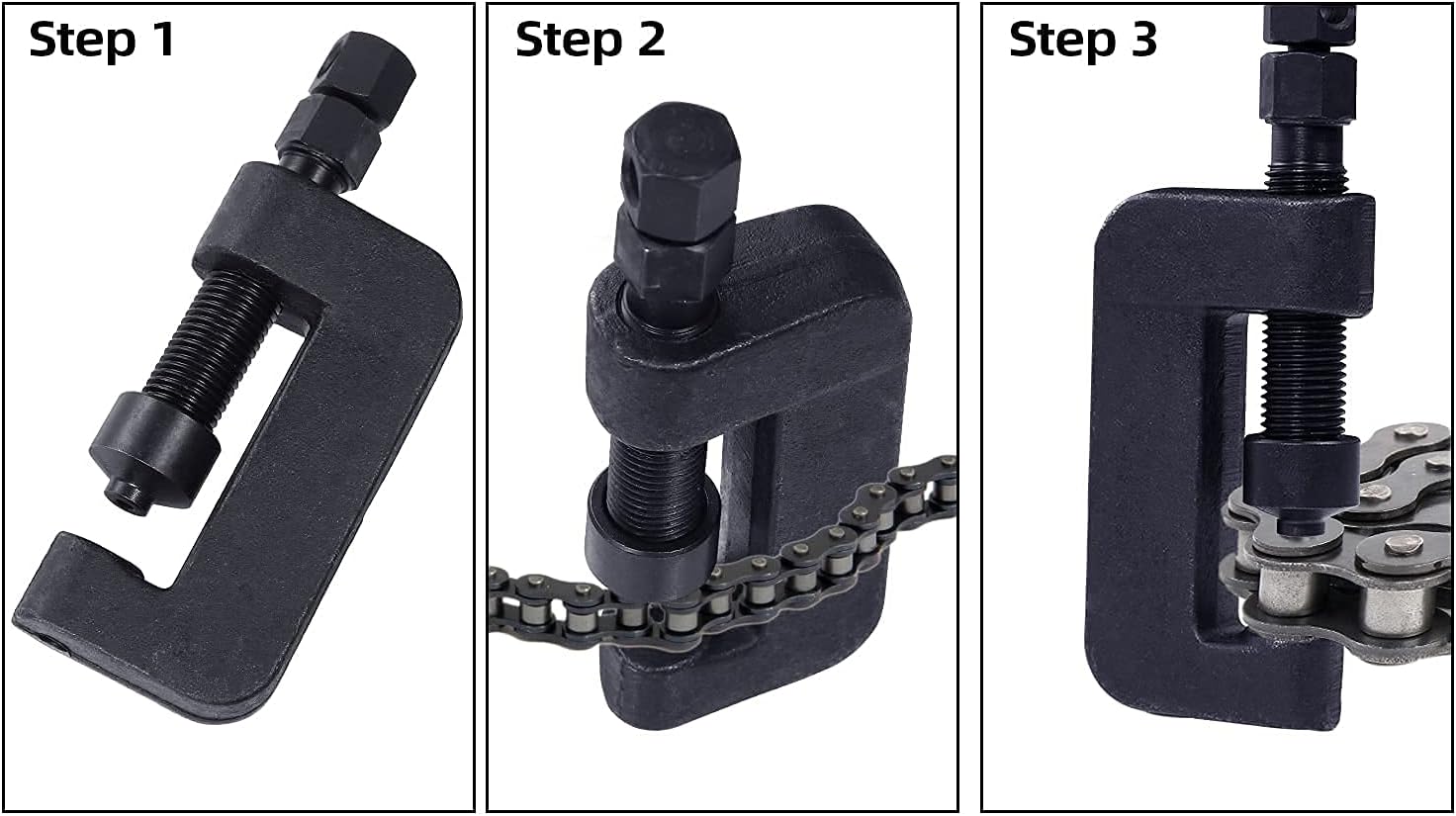 CHEINAUTO Chain Breaker Tool Kit for Motorcycle, 13Pcs Chain Breaker Set with Carrying Case Universal Riveting Cutter Tool Kit Chain Cutter and Riveter for Motorcycle Bicycle ATV : Automotive