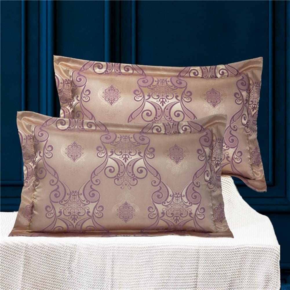 Taie d'oreiller jacquard de style européen 48x74cm lot de 2 pièces