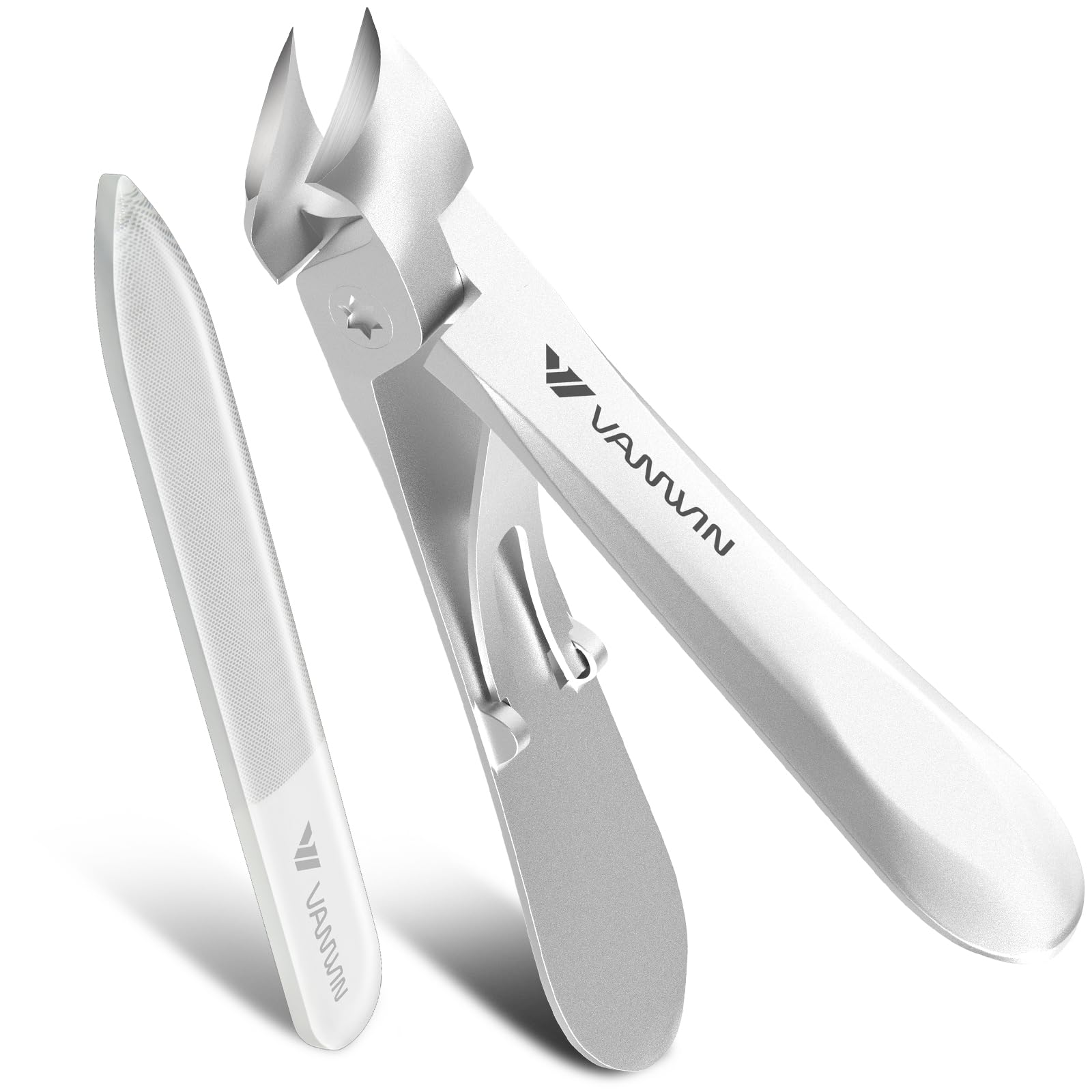Ingrown Toenail Clippers, Heavy Duty Slanted Curved Blade Nail Clippers for Thick Toenails & Ingrown Nails, Stainless Steel Angled Toe Nail Clippers for Thick Nails for Seniors, Men, Women