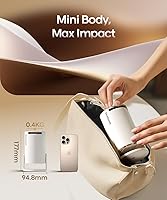 Vista 7 de Proyector Mini HY300PRO con Wifi y Bluetooth, Soporte 4K 200ANSI Proyector Inteligente Portátil, Keystone Auto, Rotación de 180 Grados, Android 11