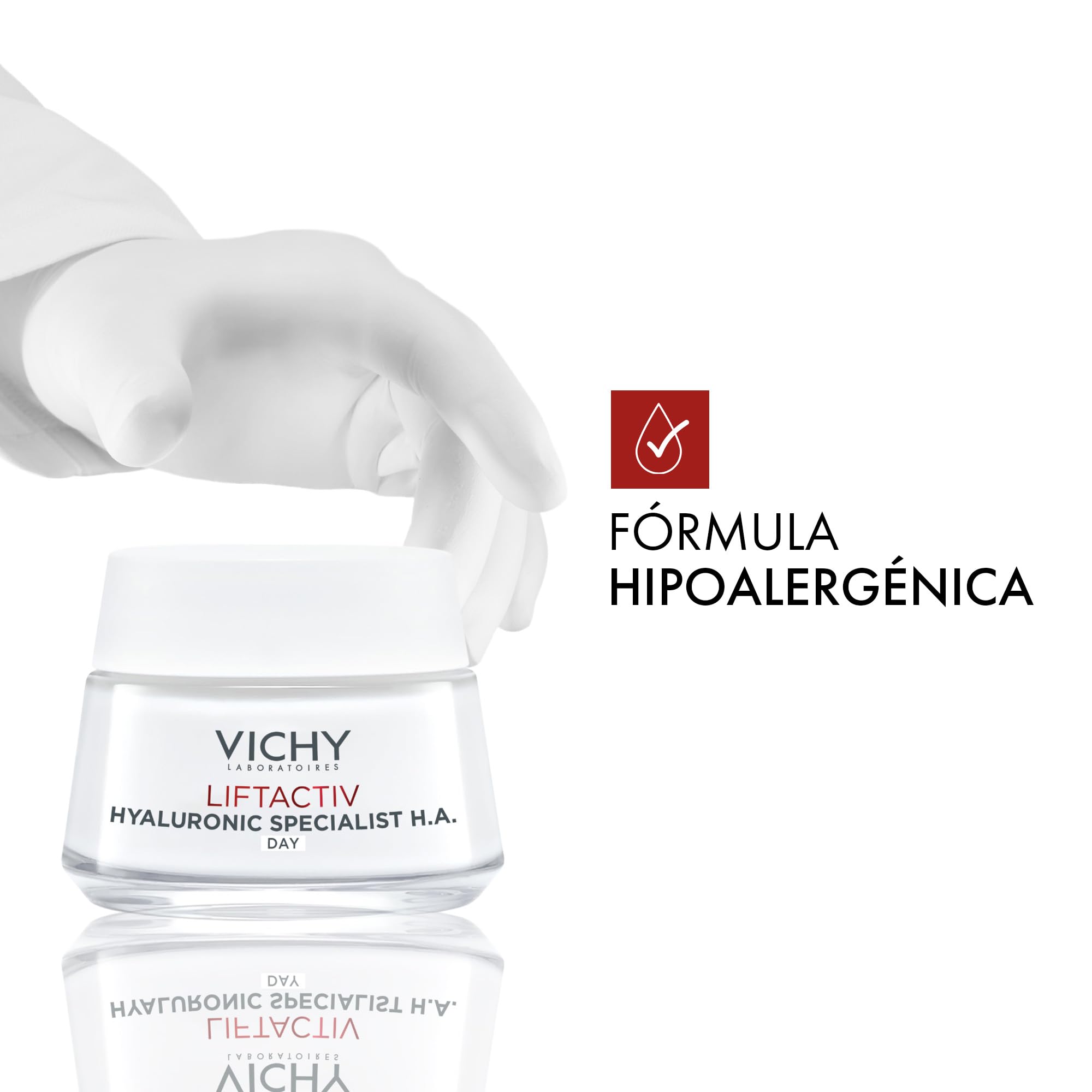 Vichy, Liftactiv Hyaluronic Specialist H.A., Piel normal a mixta, 50 ml | Suaviza arrugas, rellena y combate la pérdida de firmeza con mejora visible en líneas finas.