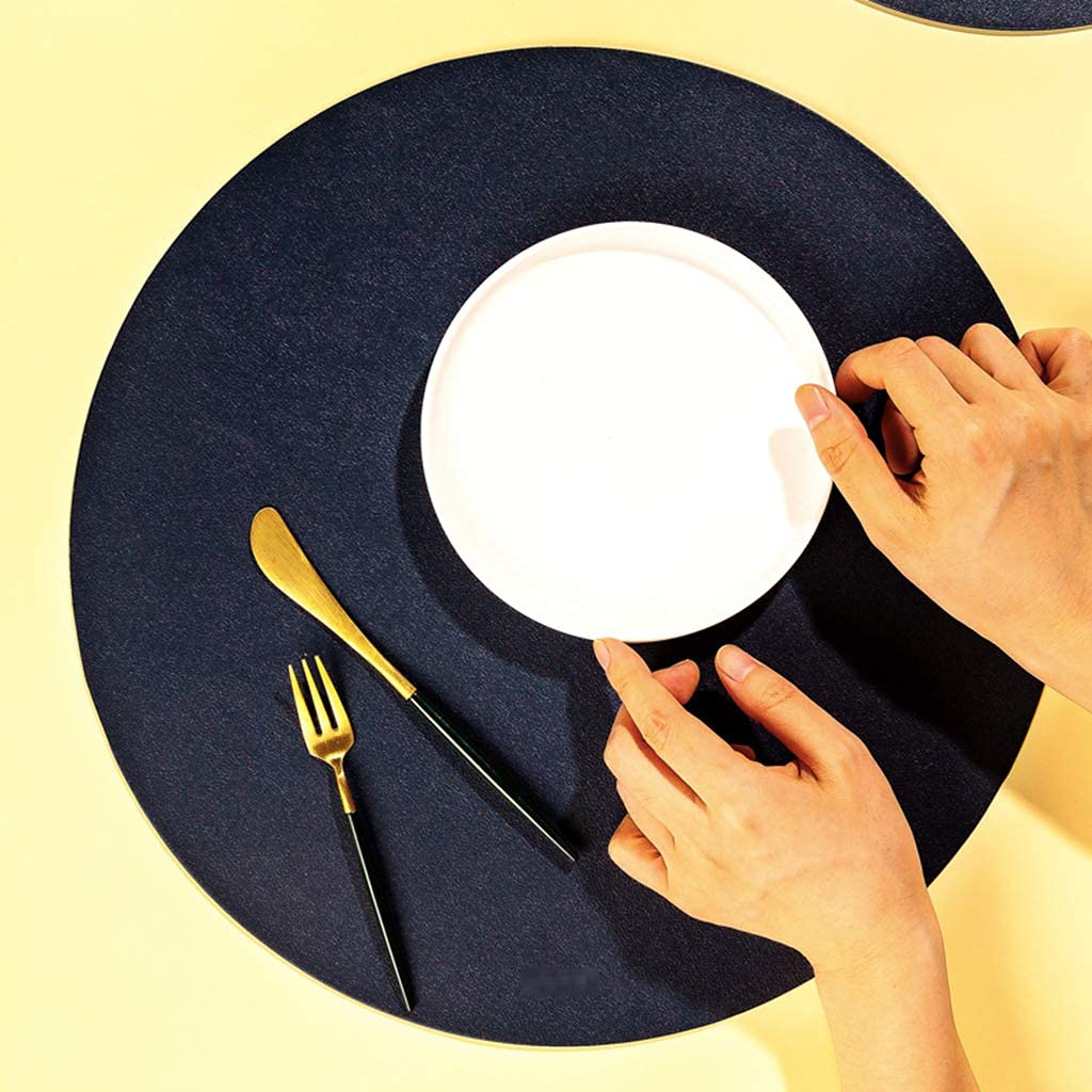 pz tovagliette + sottobicchieri, Facili da Pulire, Antiscivolo, Resistenti al Calore, per la Decorazione, Feste di Natale, Cucina, Tappetino da Pranzo Occidentale, Grigio A (Arancione)