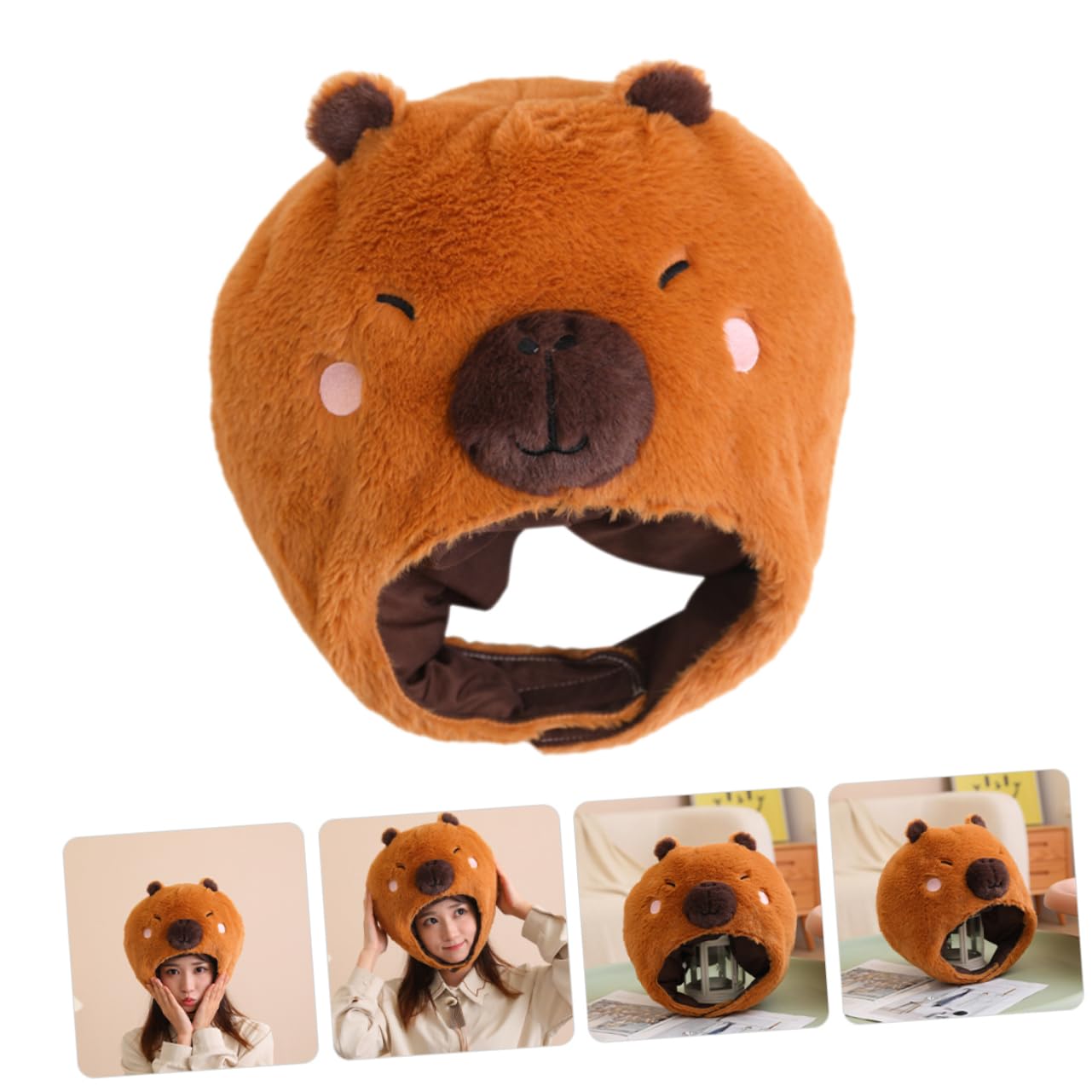 Sombrero De Peluche Divertido Diseño De Agua Dulce Accesorio De Fotografía y Disfraz Para Fiestas y Cosplay