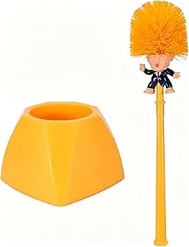 Toilet Bowl Brush with Holder Funny Cleaner