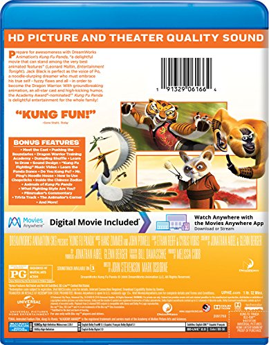 Kung Fu Panda Blu-ray película de animación americana original HD 3