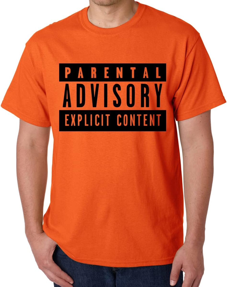 CaseriaMen's Round Neck Cotton Half Sleeved T-Shirt with Printed Graphics - Explicit Content