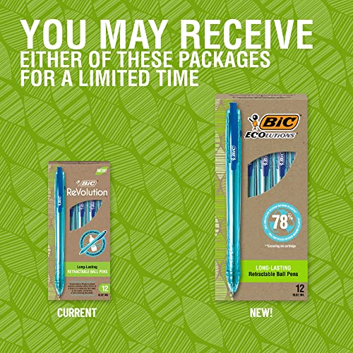 Bic Revolution Ocean Retractable Ballpoint Pen #TOP1