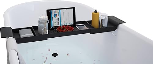 Expandable Bathtub Tray - Caddy for Tablet, Book & Wine