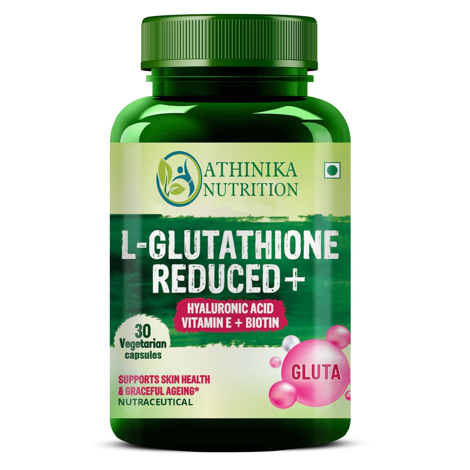 L-Glutathione Reduced + With Hyaluronic Acid Vitamin E + Biotin | Support Skin Health | Reduce Dark Spot | Antioxidant Support - 30 Veg capsule-image-7