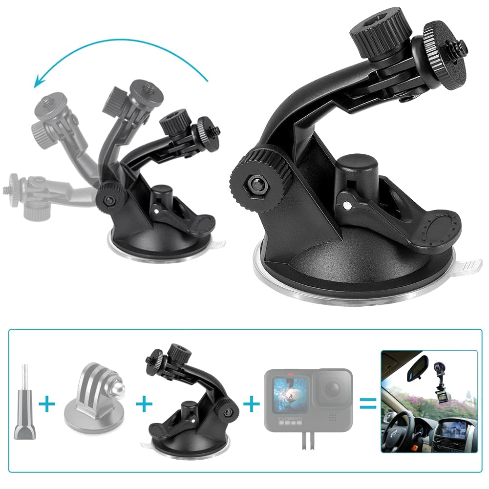 Accesorios de cámara de acción 20 en 1 para GoPro Hero 9 8 Max 7 6 5 4 negro GoPro 2018 Session Fusion Silver White Insta360 DJI SJCAM APEMAN AKASO y otras cámaras