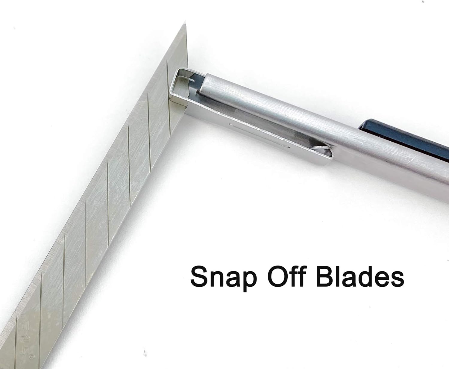 9mm Utility Knife Blades Replacement, 50 Pcs Snap-Off Blades with a Retractable Utility Knife, Carbon Steel Blades For Vinyl Knife, Box Cutter, Craft Knife, Use in Office, Home, Arts, Crafts