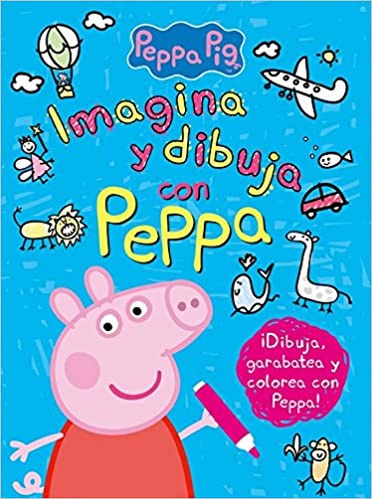 Peppa Pig. Cuaderno de actividades - Imagina y dibuja con Peppa: ¡Dibuja, garabatea y colorea con Peppa! (Altea)