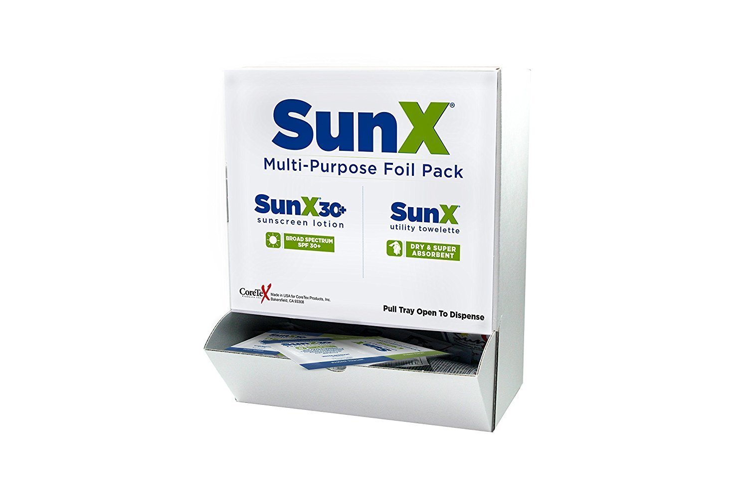 SunX Sunscreen Towelettes 50/Box SPF 30