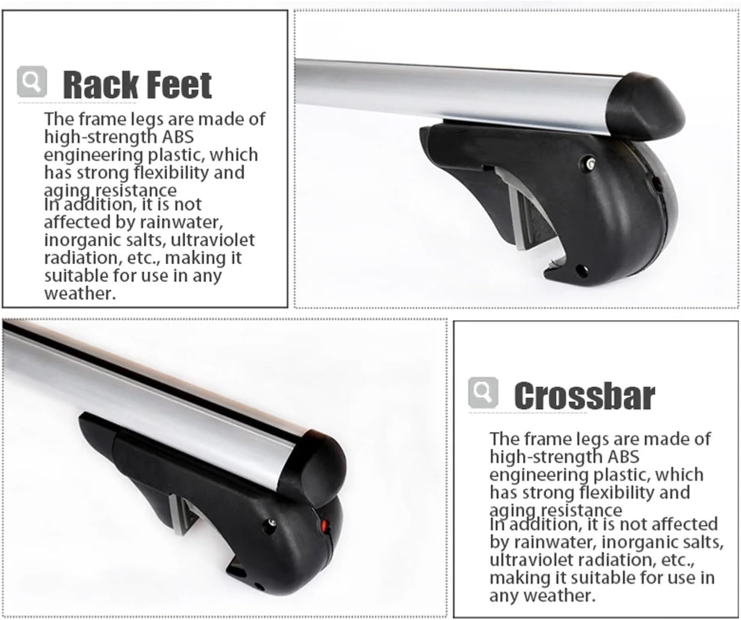 車用ルーフラッククロスバー ダッジ用 ジャーニー用 JCUV 2013-2023 2 個ルーフレールラッククロスバークロスバー 車用