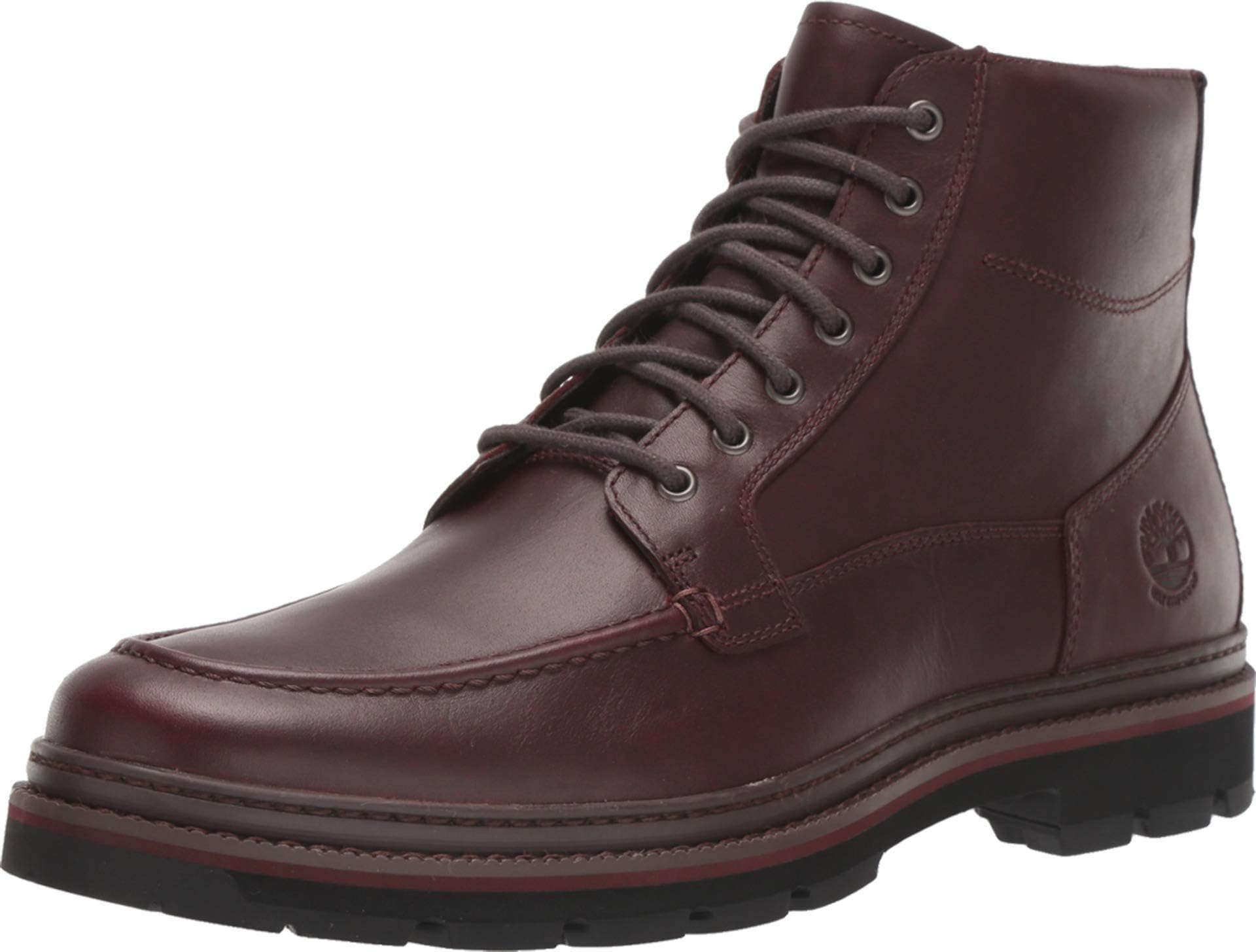 Timberland Port Union Waterproof Moc Toe Boot Burgundy Full-Grain 9