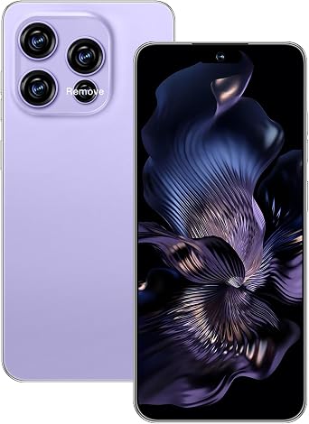 16PM 5G Unlocked Smartphone,12GB+512GB 7000mAh Fully Cell Phone for Android 14, 6.99" HD Screen Unlocked Cell Phone, 68MP+108MP Dual Camera/Dual SIM/Fingerprint Purple