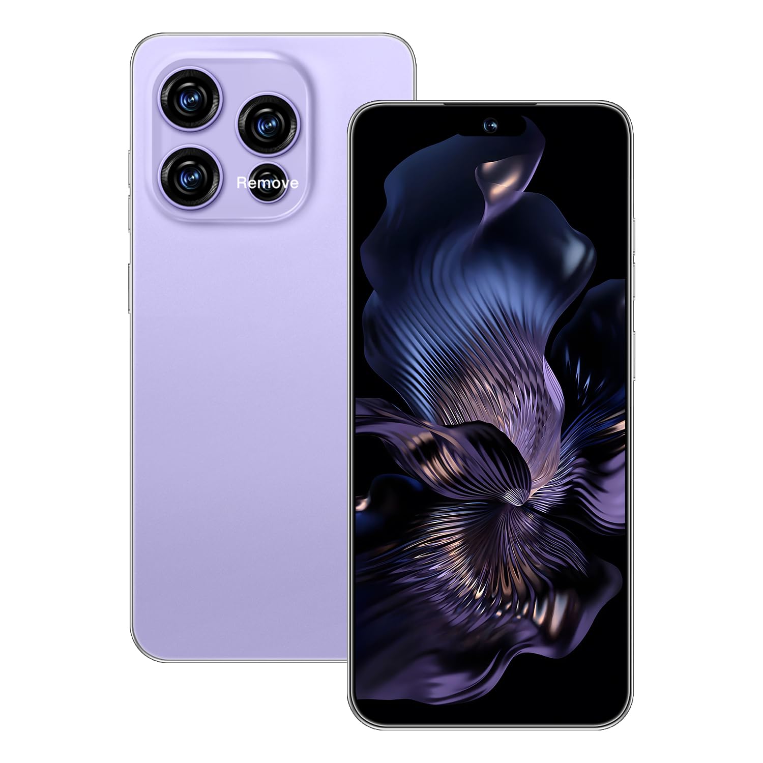 zrchjm 16PM 5G Unlocked Smartphone,12GB+512GB 7000mAh Fully Cell Phone for Android 14, 6.99" HD Screen Unlocked Cell Phone, 68MP+108MP Dual Camera/Dual SIM/Fingerprint (Purple)