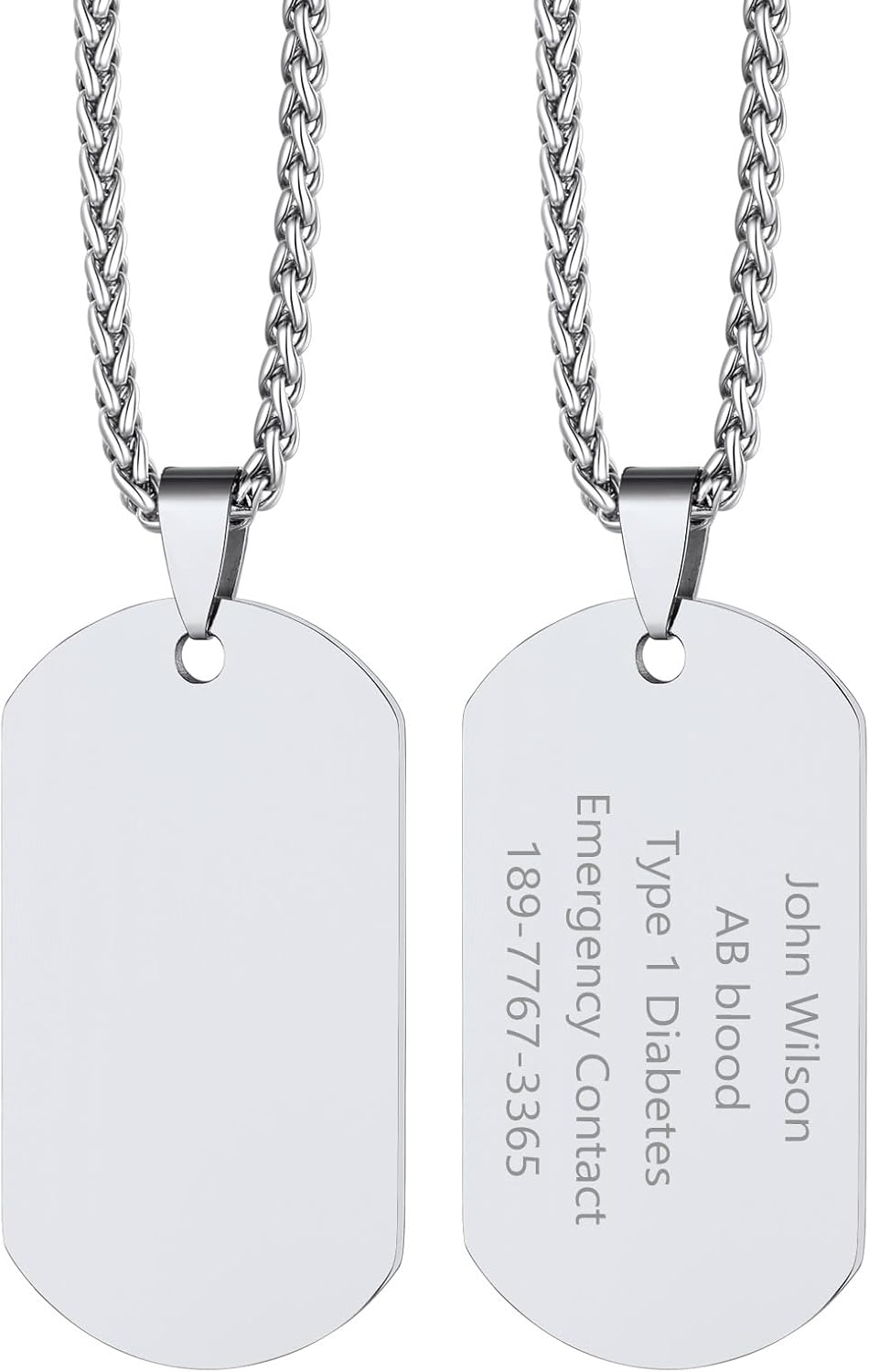 02-steel Plain Tag
