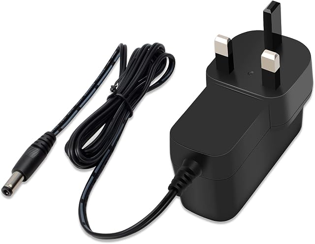 UAYESOK 12V Power Supply Adaptor AC 100-240V to DC 12V 1A,Repalcement Charger with UK Plug for PURE Evoke DAB Radio, Camera, LED Strip Lights, Audio/Video, 2.1mm x 5.5mm Jack