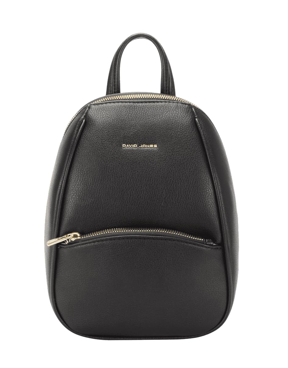 David Jones - Mini mochila bandolera para mujer y ciudad, tamaño mini, piel sintética, práctica chic clásica, salidas de fin de semana
