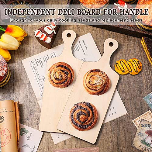 8 Piezas Tabla de Cortar de Madera con Mango 24x9 cm miniatura 4