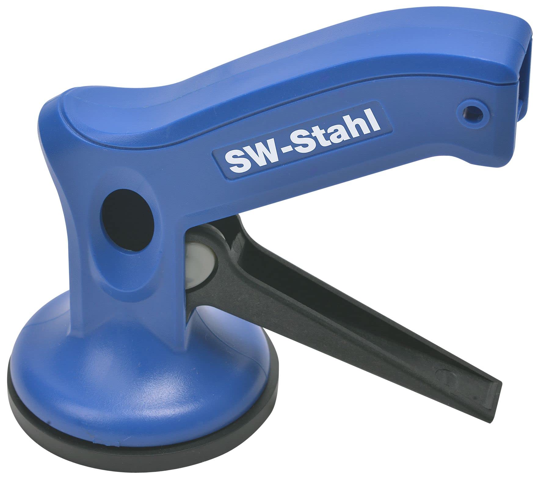 SW-Stahl 40018L Einhand-Mini-Saugheber - 72 mm Saugnapf - 8 kg Traglast | Vakuumsauger aus Spezial-Kunststoff zum Heben und Tragen, ideal f1r Spiegelgl4ser und kleine Scheiben am Fahrzeug.