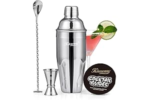 COCKTAIL SHAKER WITH STRAINER KITESSENSU 24oz