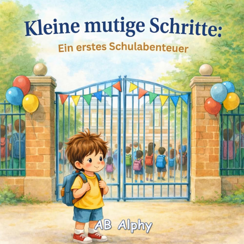 Kleine mutige Schritte: Ein erstes Schulabenteuer: Ein liebevolles Bilderbuch für Kinder ab 4–6 Jahren über Mut, Freundschaft und den ersten Schultag (Kleine Mutige Abenteuer)