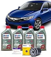 Kit Troca de Oleo 0w20 e Filtro Honda Civic Touring 1.5 16v 2016 a 2021