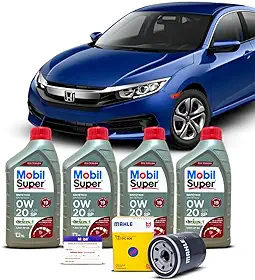 Kit Troca de Oleo 0w20 e Filtro Honda Civic Touring 1.5 16v 2016 a 2021