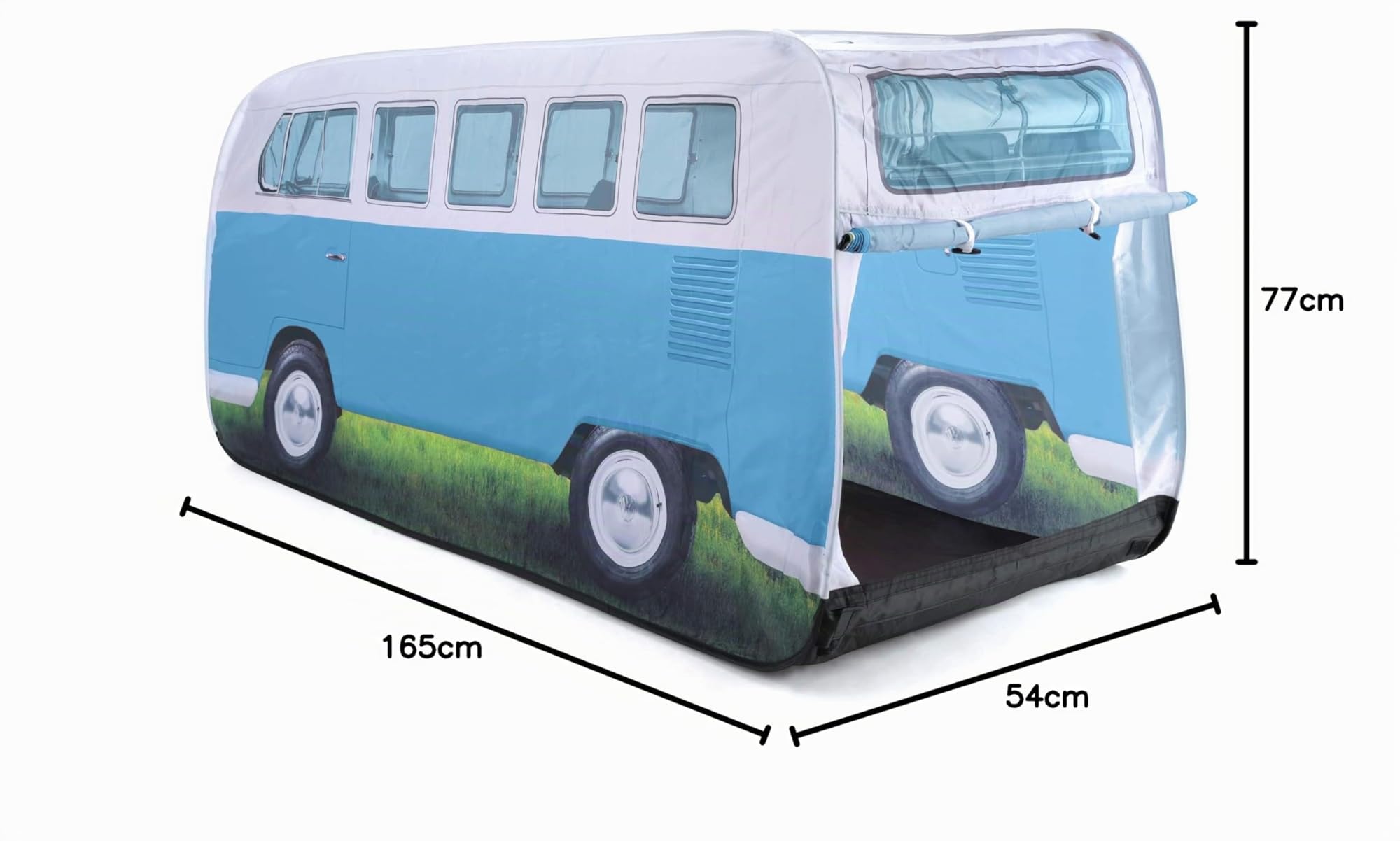 VW Collection - Volkswagen Furgoneta Hippie Bus T1 Van Tienda de campaña Pop up para niños (Azul & Blanco)