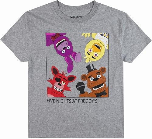 Miniatura 4 de Five Nights At Freddy's Game Over Crew - Camisetas de manga corta para niño (4 unidades)