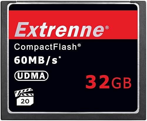 HSANYIUR Tarjeta de memoria compacta Extreme de 32 GB, velocidad UDMA de hasta 60 MBs, tarjeta de memoria CF de cámara