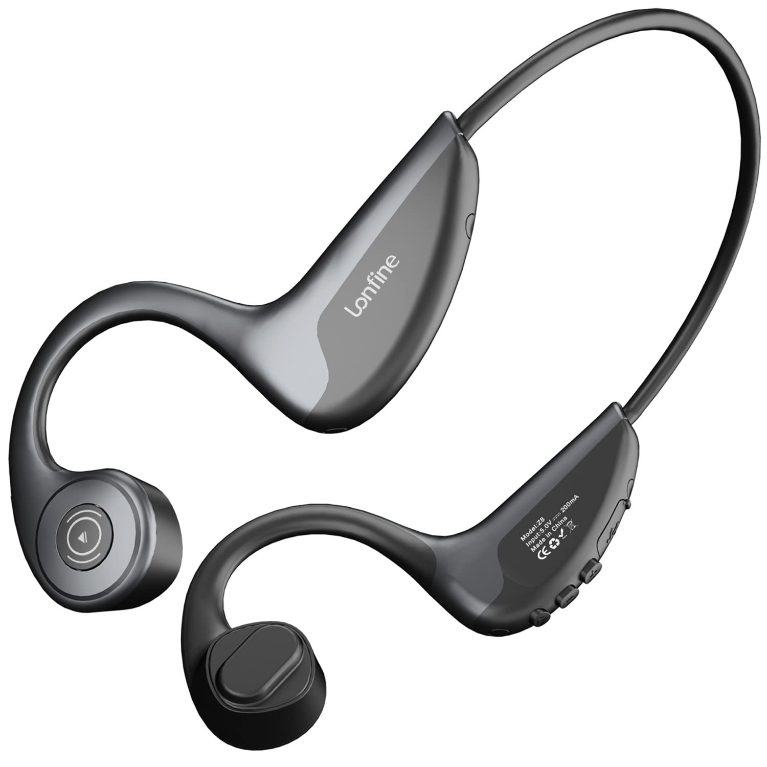Bone Conduction Headphones, Wireless Waterproof Sport Earphones Ears-Free Sweatproof Lightweight Ear