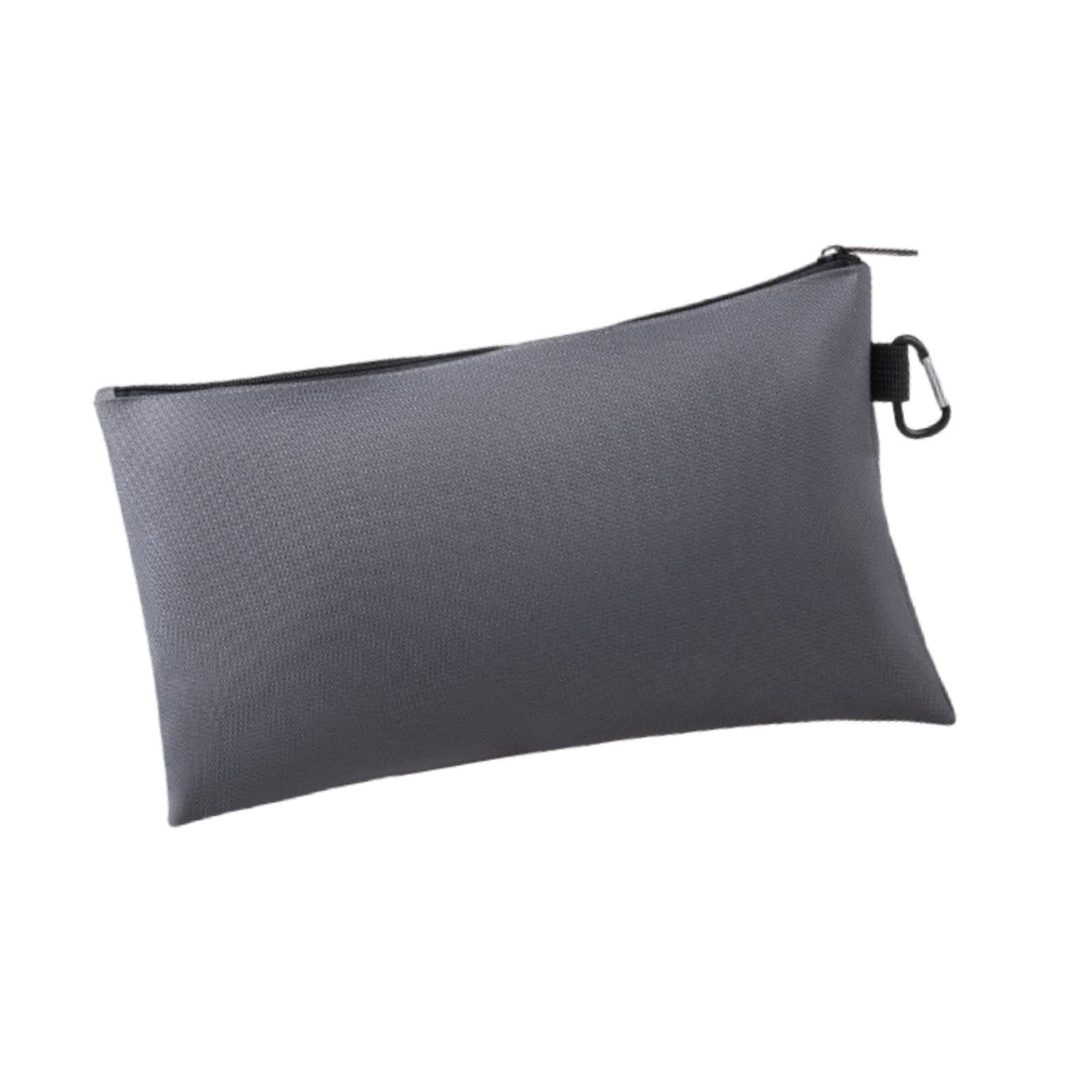 Zip Bag Waterproof Oxford Zip Pouch for Construction Woodwork Florists Gray-image-26