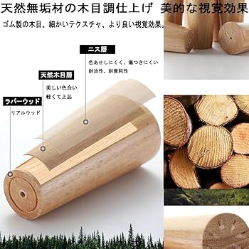 Amazon.co.jp: 木製脚 机 脚 6-60cm テーパー家具脚 円錐形テーブル 脚