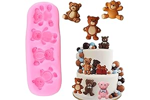 Bear Fondant Silicone Molds For Teddy Bears Cake Decorating
