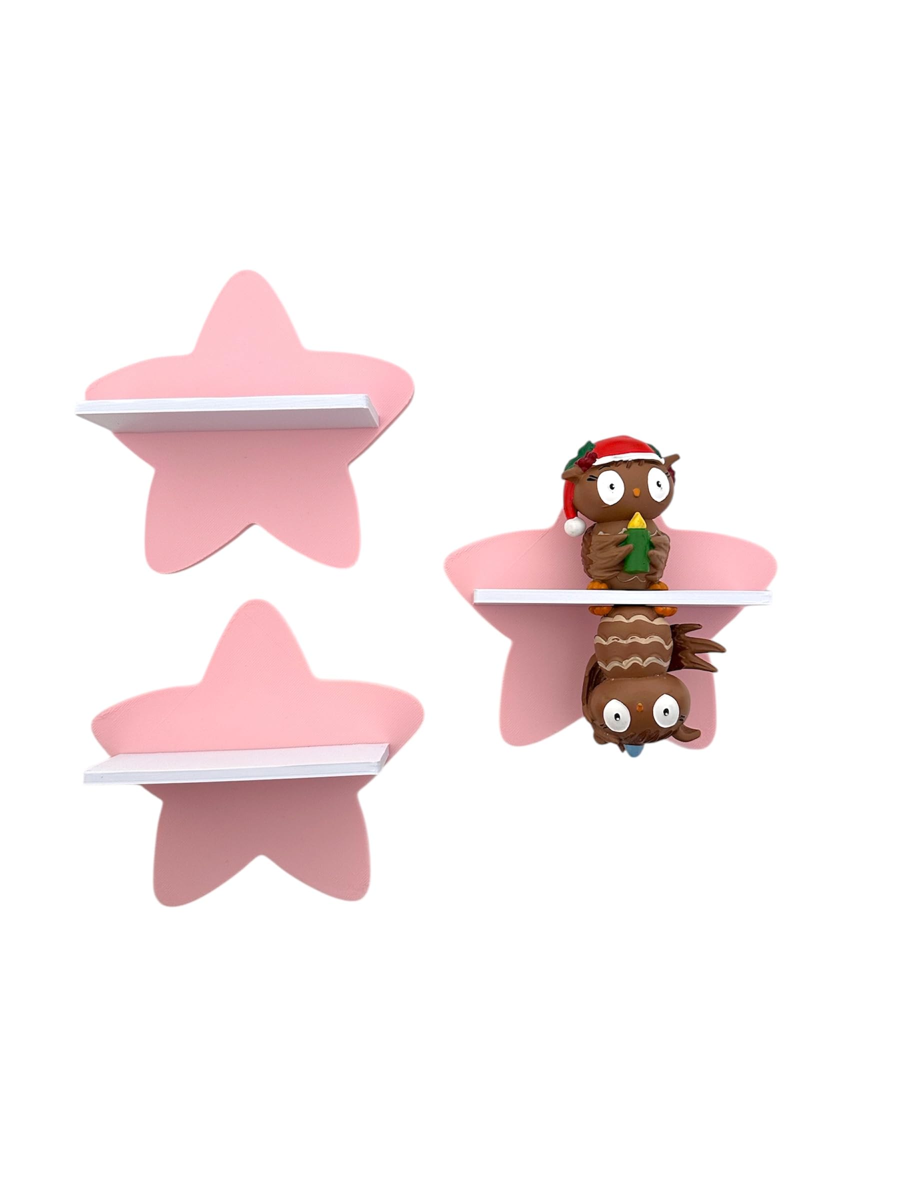 PsGreen Mini Star Set of 3 Compatible with Tonie Figures, Tonier Shelf Toniebox Tonie Expansion, Extension Shelf