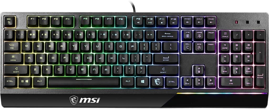 MSI GG Vigor GK30 TR Gaming Klavye, RGB LED Aydınlatma, USB Bağlantı