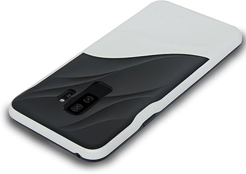 Miniatura 2 de Navor Slim Fit - Funda de protección contra caídas de policarbonato con textura 3D y absorción de golpes, de doble capa para Samsung Galaxy S9 Plus
