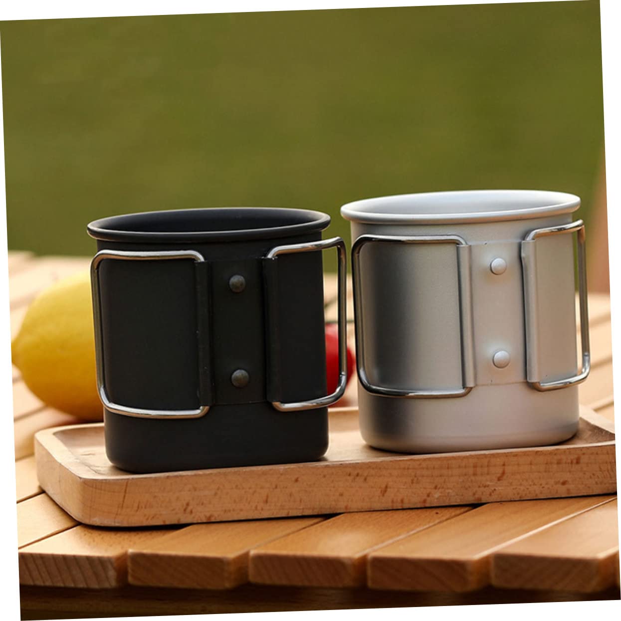 Yardwe 4pezzi Tazza Da Campeggio Portatile Per Bevande Calde e Fredde Bicchiere Per Attività Outdoor Per Picnic e Viaggi