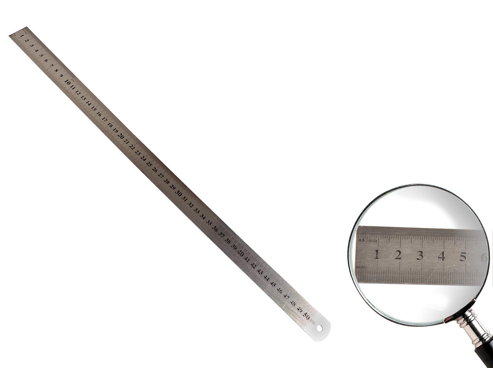 ShuGuang Sun Logo 1M RVS Rechte Metalen Liniaal 100cm Meetlint voor Studenten Al