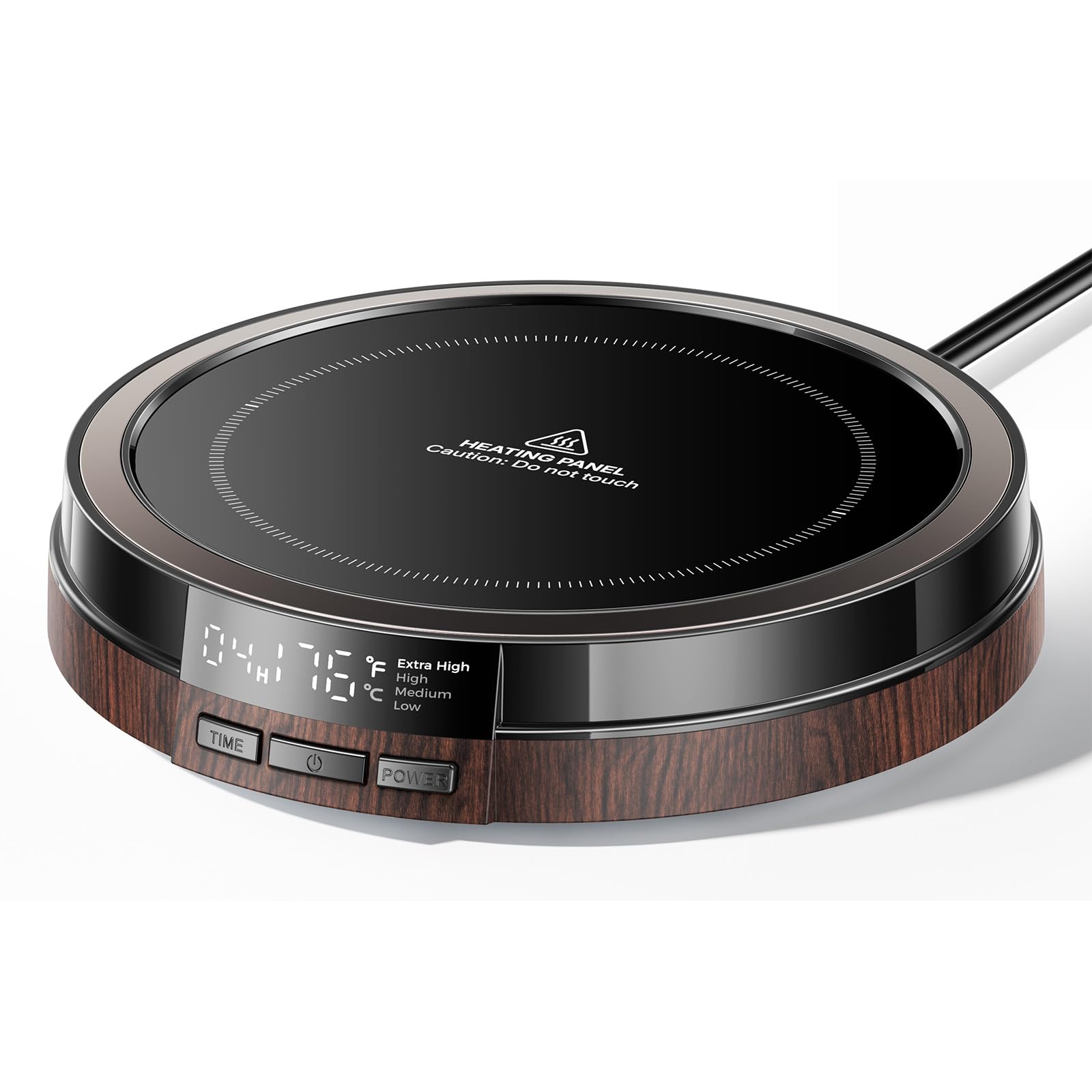 Coffee Mug Warmer for Desk, 50W Fast Heating Cup Warmer with Smart Display
