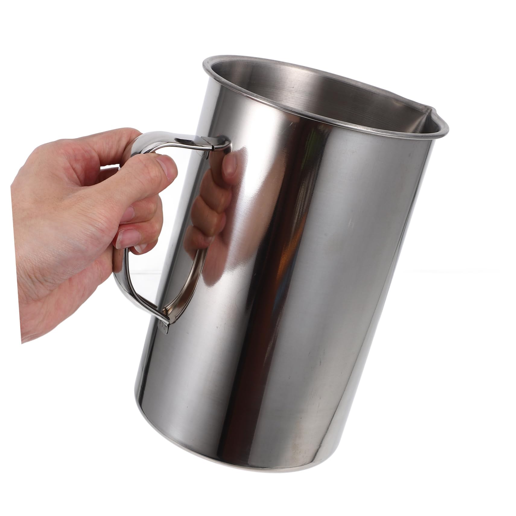 COLLBATH Edelstahlmessbecher mit Skala und Henkel Flüssigkeitsdosierer für Küche und Labor Kaffeetasse mit Maßen Präziser Messbecher für Backen und Teezubereitung