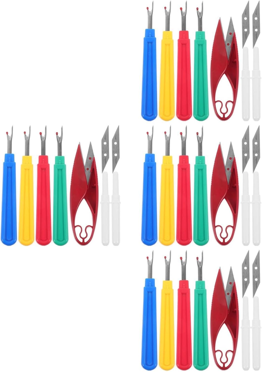 DOITOOL 5 Sets Stitch Ripper Sewing Tool Nonslip Hand Grip Creative Sewing Tools Seam Rippers for for