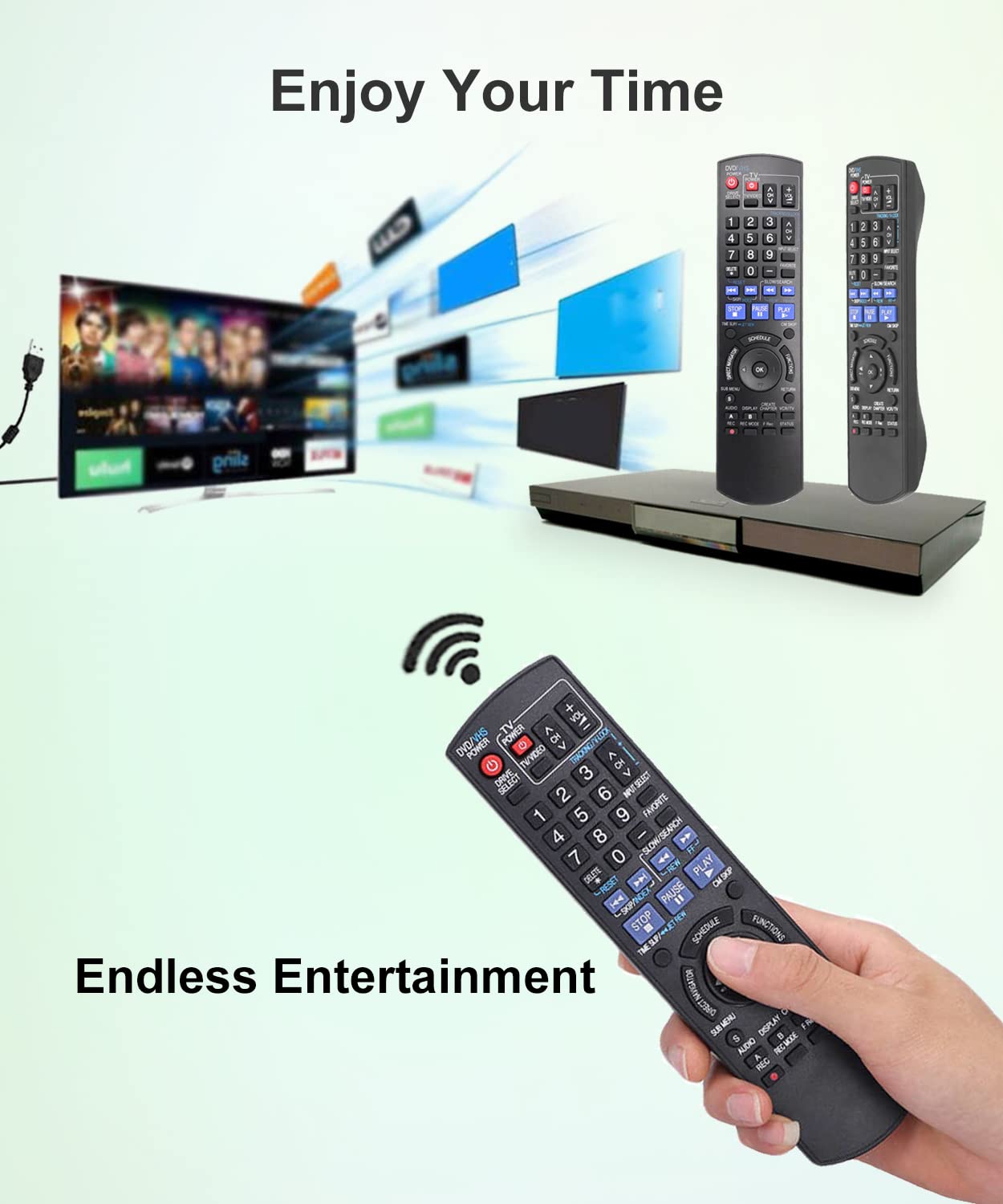 Amazon.com: JISOWA Universal para Panasonic VCR reproductor de DVD