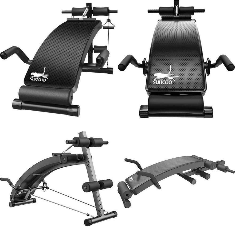 Banc de musculation réglable et inclinable pour crunch et développé