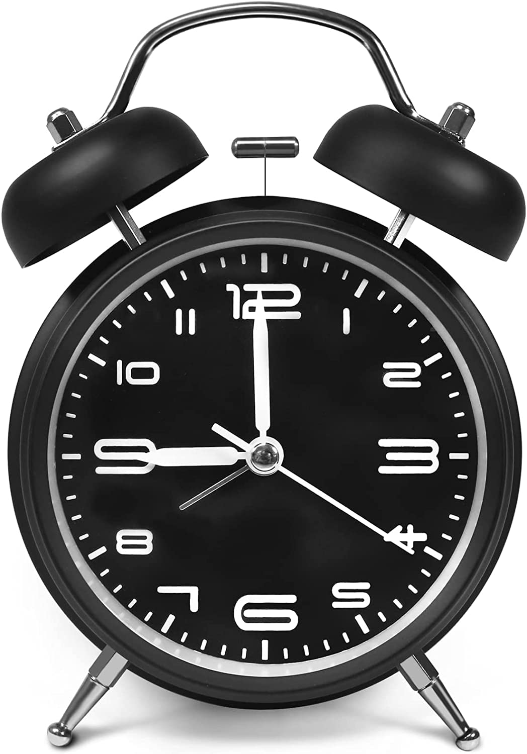 Golden bird 5.1" Analog Alarm Clock Gentle Wake, Beep Sounds, Battery Operated, Easy Set